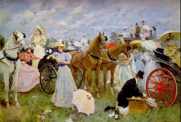 Before The Races At Longchamp - view 1