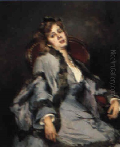 Young Lady Sitting - view 1