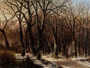 In The Woods by Everardus Benedictus Gregorius Pagano Mirani