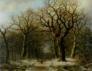 In The Woods by Everardus Benedictus Gregorius Pagano Mirani