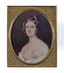 Portrait De Femme A La Poitrine Denudee by Aimee Zoe Lizinka de Mirbel