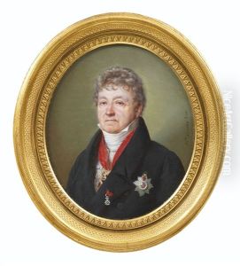 Portrait D'un Homme De La Noblesse, Portant Legion D'honneur, L'ordre Du Christ Du Portugal Et L'ordre Militaire De La Tour Et De L'epee De Valeur