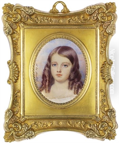 A Young Girl In Lace-bordered White Muslin Shift - view 1