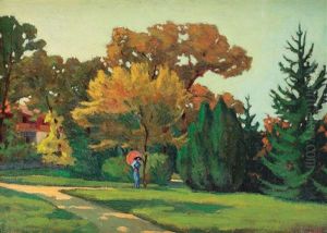 In The Garden by Grigore Mircescu