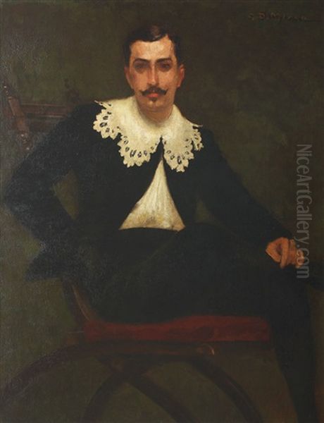 Nicolae Petrascu Dressed As A Hidalgo - view 1