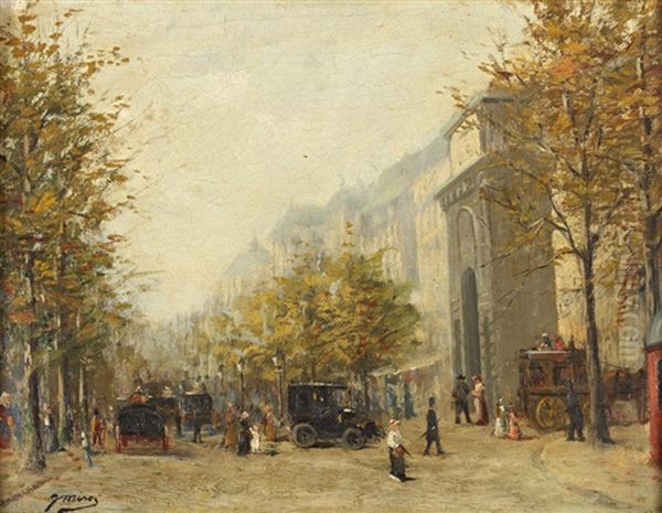 Les Grands Boulevards Et La Porte Saint Martin - view 1