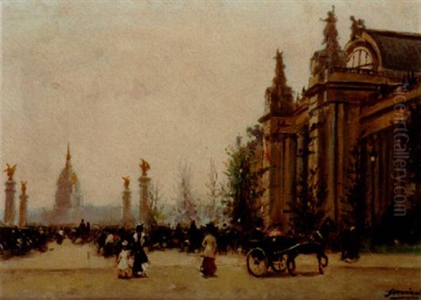 Elegantes Devant Le Grand Palais - view 1