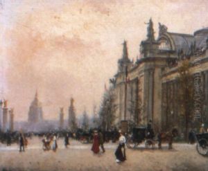 Paris, The Grand Palais And The Pont Alexandre Iii