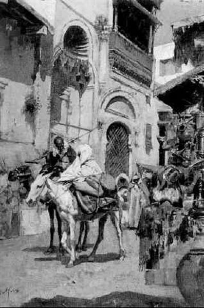 An Arab Street Scene - view 1