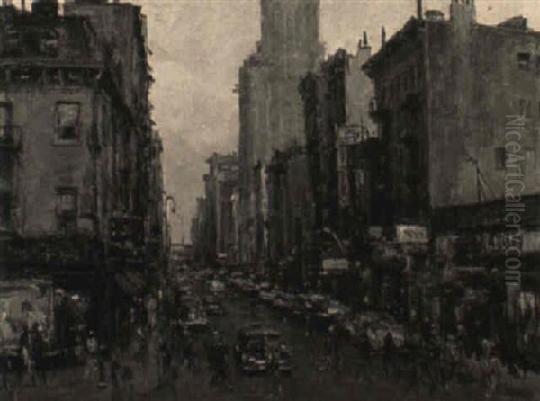 A New York Street Scene - view 1