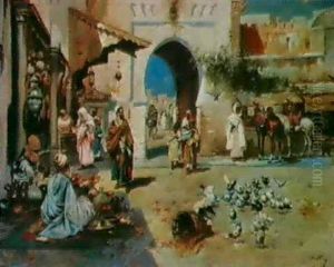 Scene Animee De Marche, Maroc