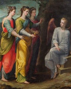 Die Drei Marien Am Grabe by Girolamo Miroli