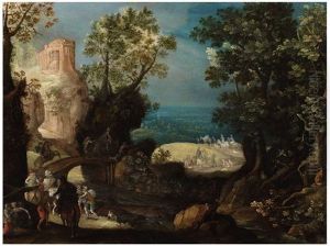 A Landscape With Travellers A Landscape With Travellers