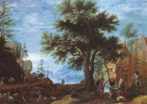 Paysage Avec Le Repas D'abraham