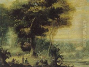 Weite, Bewaldete Landschaft by Anton Mirou