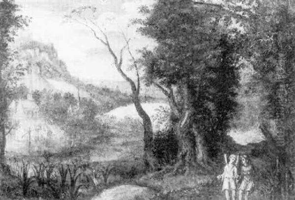 A Woodland Landscape With Tobias And The Angel - view 1