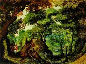 Tobias Und Der Engel In Einer Waldlandschaft Tobias Und Der Engel In Einer Waldlandschaft