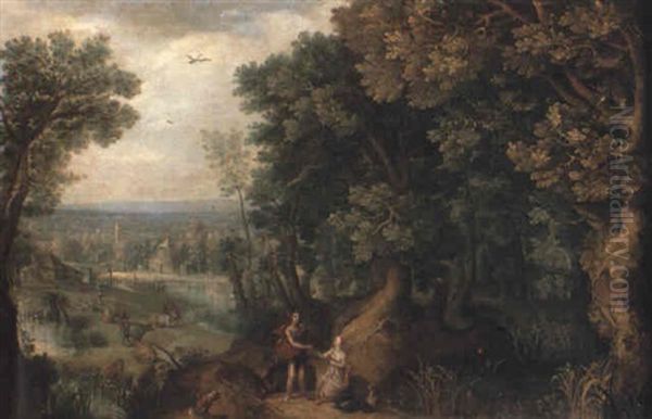 Wooded Landscape With Atalanta And Meleager - view 1