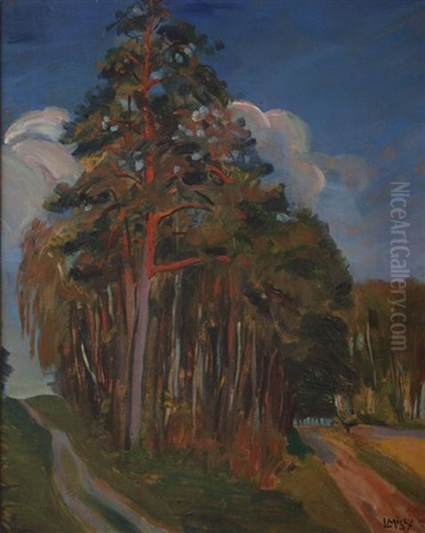 Landscape With Pine Trees - view 1