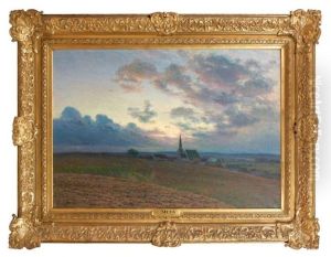 Crepuscule A Bouafles, Eure by Georges Mita