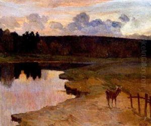 Paisaje Al Atardecer by Georges Mita