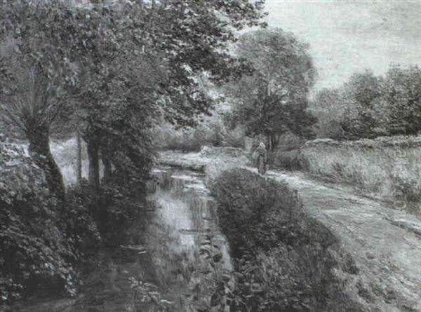 Matinee D'ete: Bords De La Doucelirre (nievre) 1903 - view 1