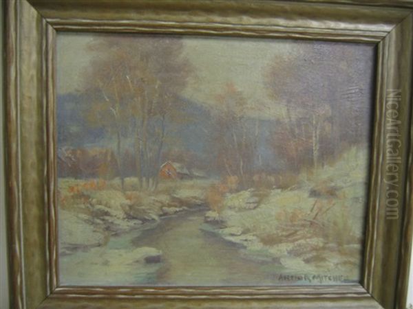 House In A Winter Landscape - view 1