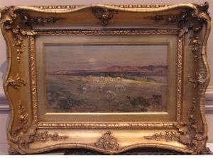 Sheep At Pasture by John Campbell Mitchell