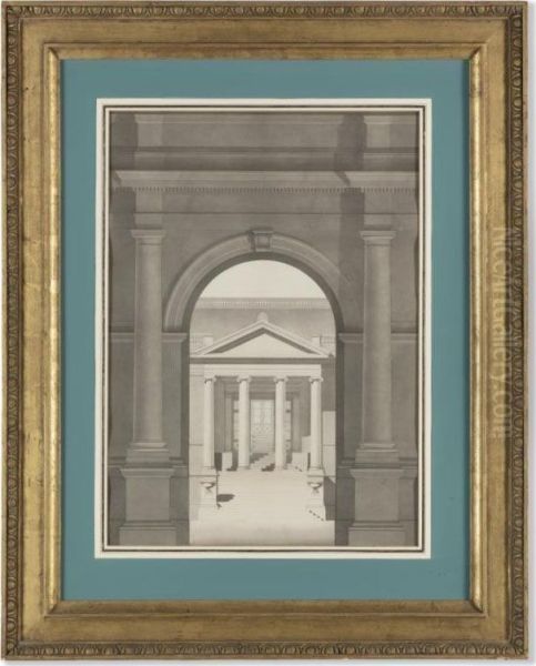 Project For Entry And Portico Of A Public Building - view 1