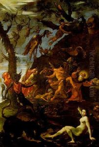 La Tentation De Saint Antoine by Giuseppe Maria Mitelli
