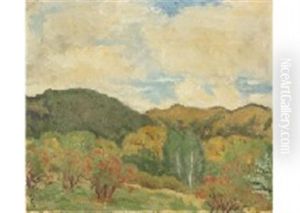 Fresh Green Of Red Castle by Kunishiro Mitsutani