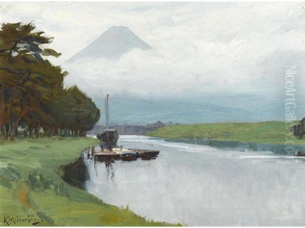 Lake Below Mount Fuji - view 1