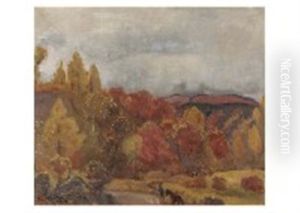 Autumn Landscape by Kunishiro Mitsutani