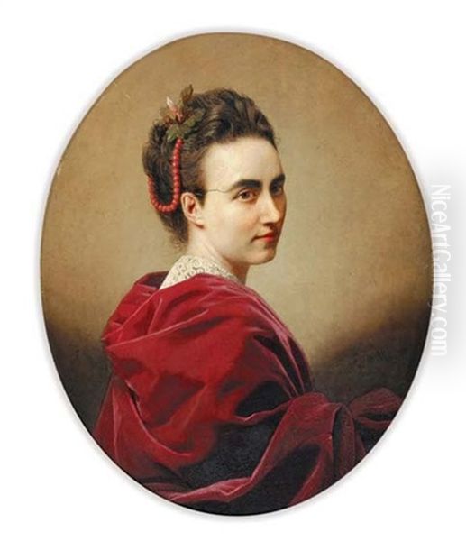 Portrait De Madame Alexandre Pascal, Nee Berthe De Lagatinerie - view 1