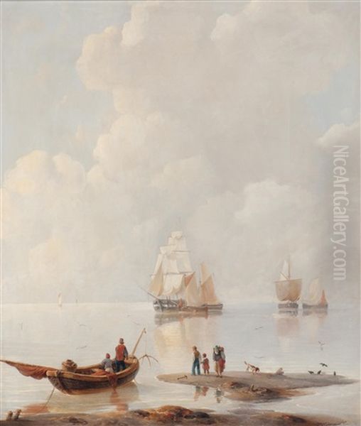 Hauling In The Catch On A Calm Day - view 1