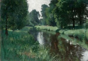 Sommerliche Flusslandschaft
