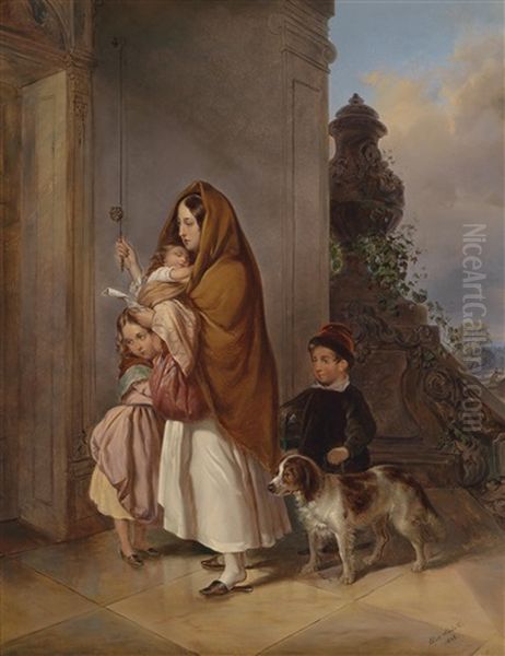 Mutter Mit Ihren Kindern In Not - view 1