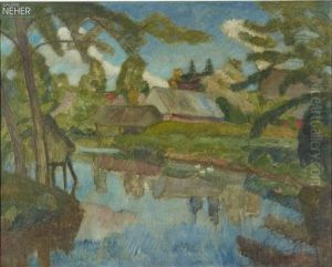 Stelldichein In Der Kuche by Otto Modersohn