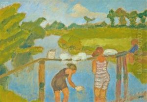 Stelldichein In Der Kuche by Otto Modersohn