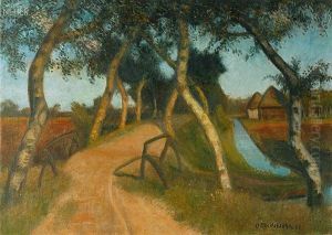 Stelldichein In Der Kuche by Otto Modersohn