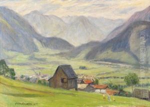 Blick Ins Tal (hindelang) by Otto Modersohn