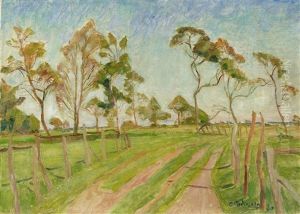 Wiesenweg Im Fruhjahr by Otto Modersohn