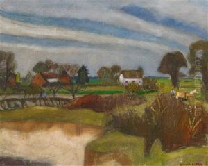 Worpsweder Landschaft by Otto Modersohn