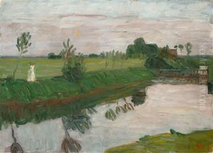 Sommerabend An Der Wumme by Otto Modersohn