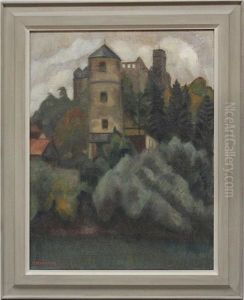 Wertheim-weiser Turm Der Hofhaltung by Otto Modersohn