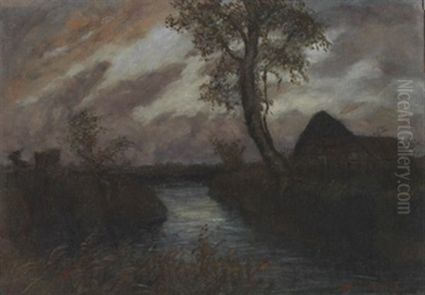 Kanal Am Abend - view 1