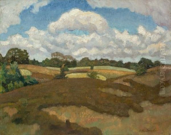 Heidelandschaft Mit Blick Auf Den Quelkhorner Berg - view 1