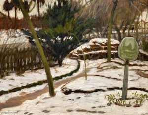 Garten Im Schnee by Otto Modersohn