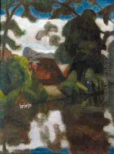 Morgen An Der Wumme (morning By The River Wumme) by Otto Modersohn