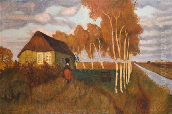 Herbstlandschaft Am Moorkanal - Spatsommer Im Moor - view 1